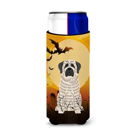 Carolines Treasures Halloween Mastiff Brindle White Michelob Ultra Hugger for Slim Cans BB4282MUK